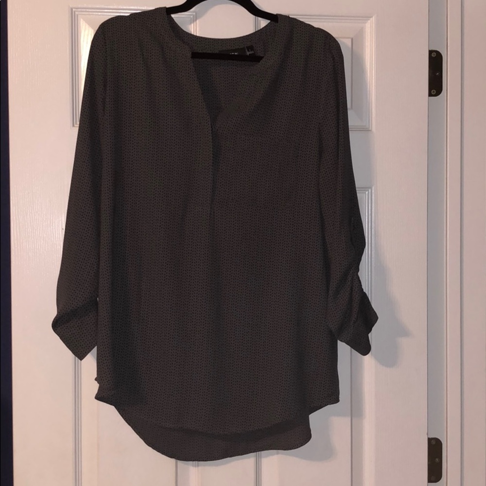 Gray Patterned Blouse by Apt. 9